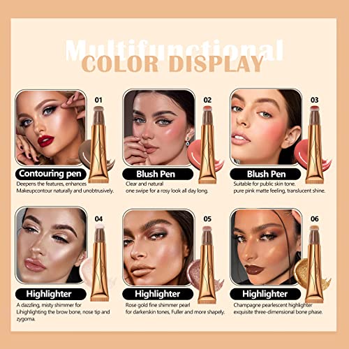 image for DAGEDA Contour Beauty Wand, Liquid Face Concealer Pen, Smooth Creamy M