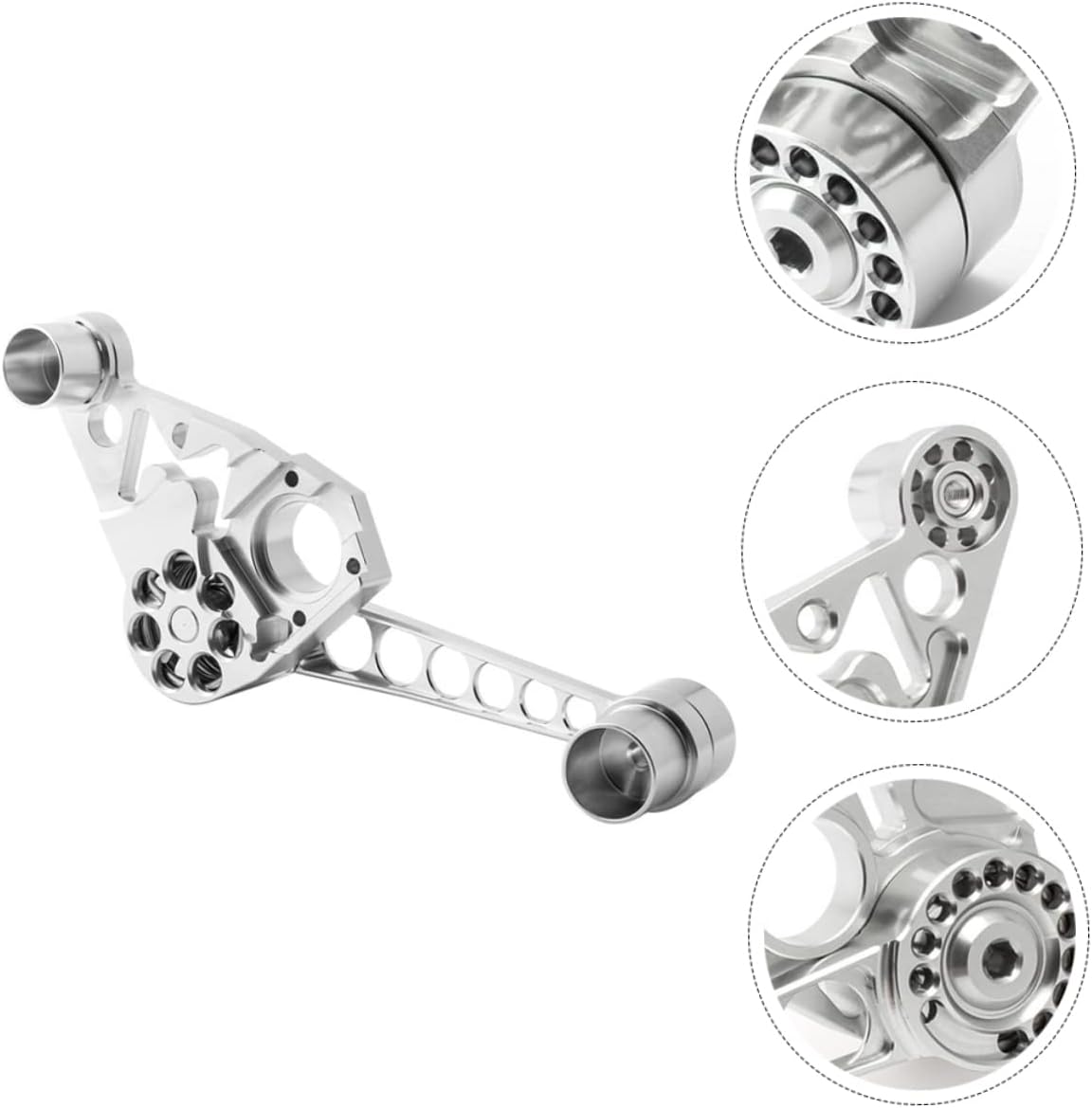 Totority Alloy Chain Tensioner Bike Supplies Metal Rack for Silver Smooth Surface Lightweight