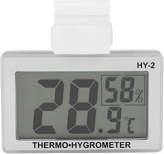Digital Hygrometer, Indoor Thermometer, Hygrometer, Room Thermometer, Fast Refresh, Accurate Temperature and Humidity Monitor, Applicable To Families, Bedrooms, Baby Rooms, Offices, Greenhouses and Ce