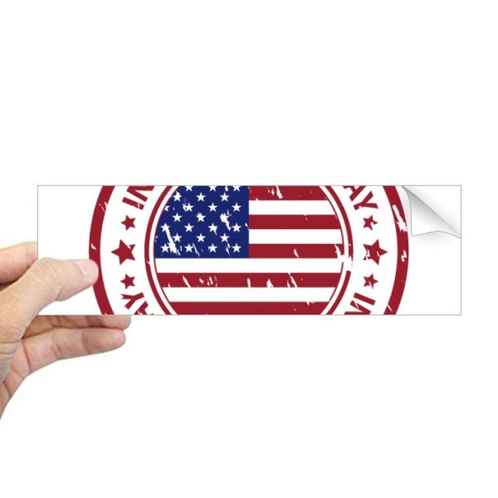 Adhesivo rectangular parachoques USA Independence Day Flag evita arañazos ventana coche 4