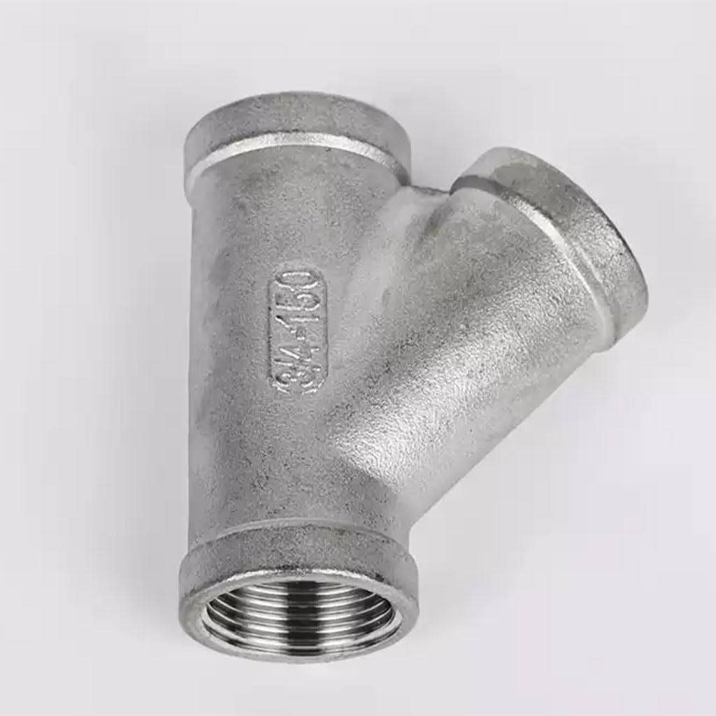 1 Szt. 1/4" 3/8" 1/2" 3/4" 1" 1-1/4" 1-1/2" 2" Gwint Żeński Trójnik Skośny, 304 Stal Nierdzewna W Kształcie Litery Y 45 Stopni Trójnik Łączniki Rurowe(3/4")