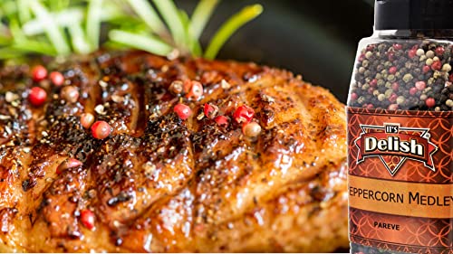 Whole Peppercorn Medley By It's Delish – 2 Lbs Bulk Bag, Whole Black, Green, White & Pink Peppercorn Mix #TOP4