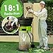 GreenSweep XL Bladeless Leaf Shredder & Mulcher | Powerful 15 Amp, 9,000RPM Motor for 18:1 Reduction Ratio