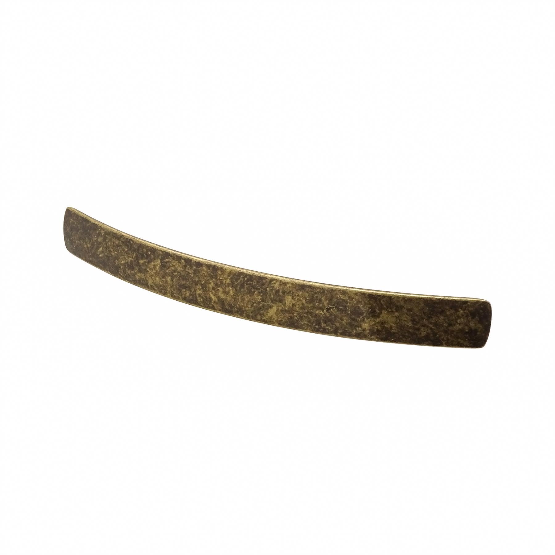 Decoranddecor Antique Brass Loch Cupboard Handles – 224Mm Hole Centre Bow Shape Pulls For Kitchen Cabinets And Drawers, Modern Curved Design Ideal For Cupboards, Wardrobes And Storage Furniture
