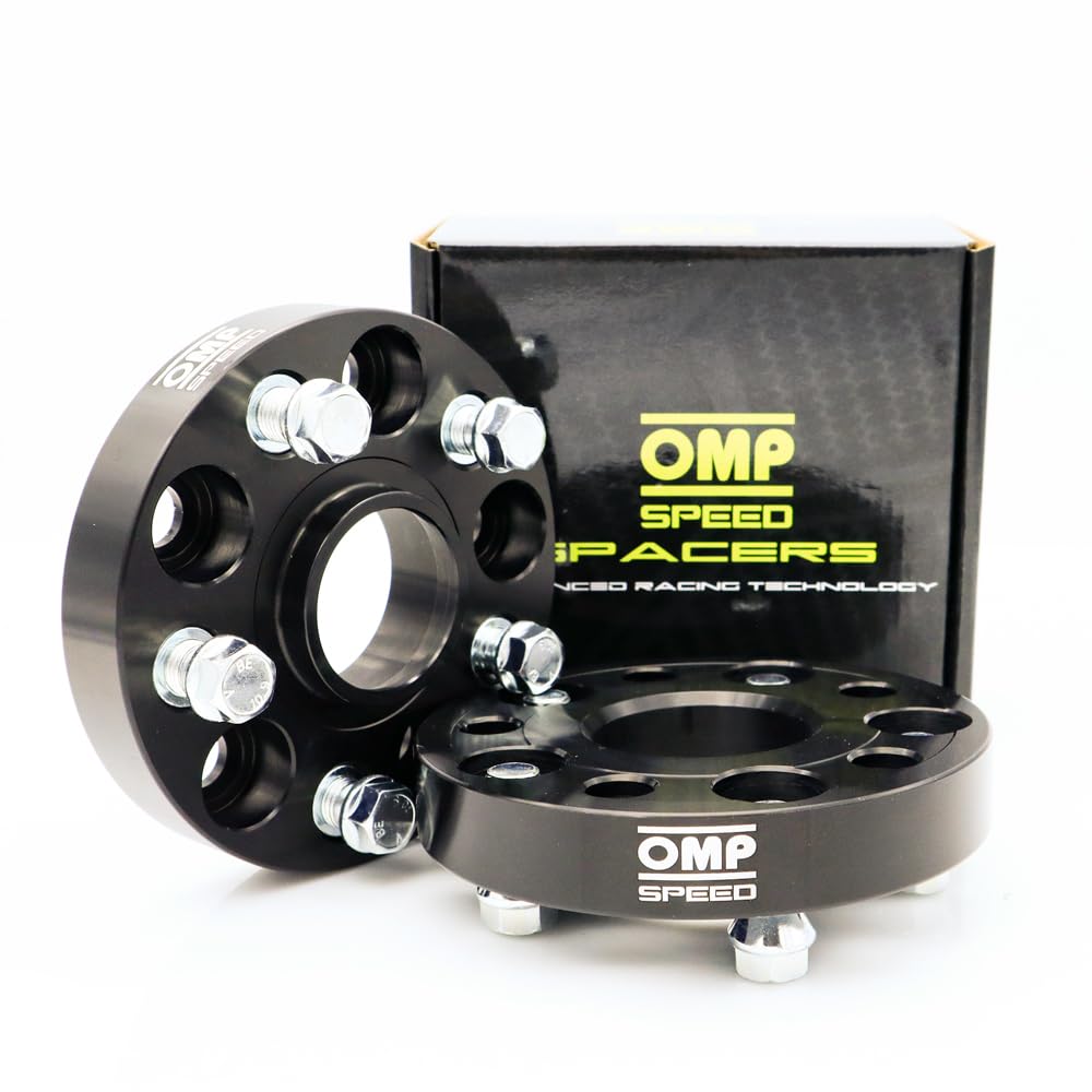 Élargisseurs De Voie OMP Speed - 15mm - 5x112 CB 57.1 - Noir - Pour Audi, VW, Seat
