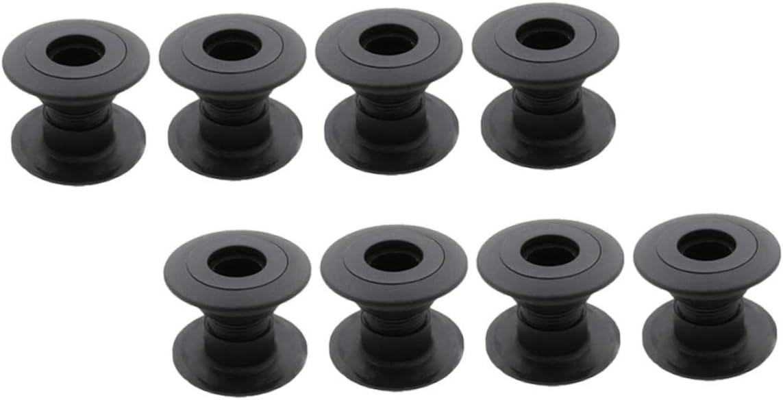 8 Pcs Foosball Table Rod Bearings Black Plastic Bushings for Football Machine Replacement Parts Wear-Resistant Sleeves for Smooth Horizontal Rod Movement