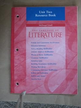 Paperback Language of Literature Resource Book Unit 2, Grade 7 Book