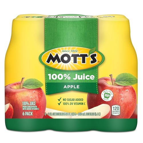 Mott's 100% Original Apple Juice, 8 Fl Oz Bottles, 24 Count (4 Packs Of 6), 2 Servings Of Fruit, 100% Fruit Juice, Gluten-free, Caffeine-free, Kosher, Contains No Artificial Colors Or Sweeteners image 13