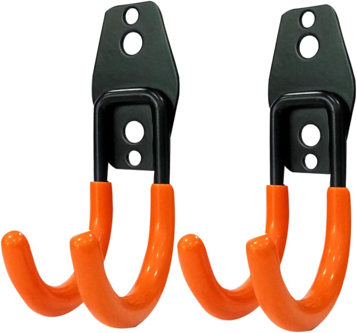 Vaguelly Metal Tool Hooks 2PCS Multi-Function Wall Organizer Heavy Duty Metal Storage Hooks for Garage for Tool Organization and Home Use