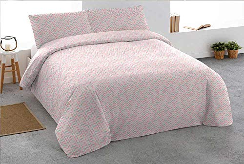 PimpamTex – Juego de Funda de Edredón y de Almohada 100% Algodón, 