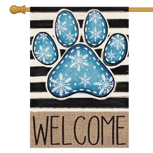 Drapeau de jardin d'hiver décoration extérieure pour vacances