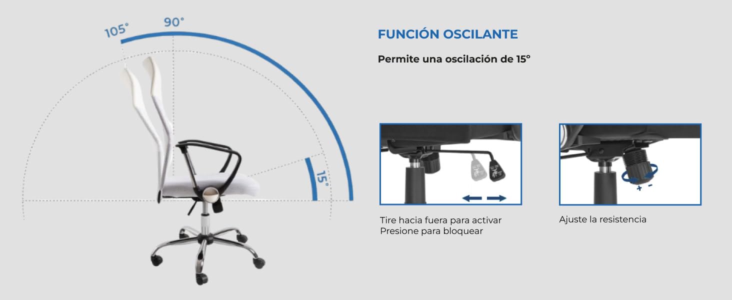 Silla de Oficina Blanca Bakus - Regalos Miguel - Máxima Ergonomía para Escritorio y Gaming