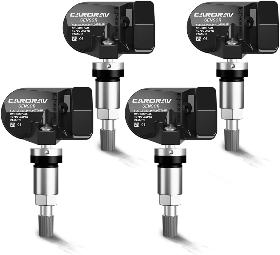 4-Pack Tire Pressure Monitoring System Sensor TPMS Compatible for Nissan Xterra Altima Versa Pathfinder Infiniti QX56 QX40, 315MHz TPMS Sensor Replaces 40700-JA01B 407001AA0B 40700JA01C