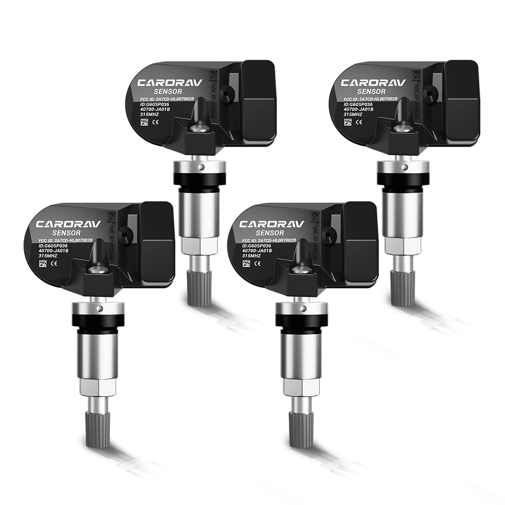 4-Pack Tire Pressure Monitoring System Sensor TPMS Compatible for Nissan Xterra Altima Versa Pathfinder Infiniti QX56 QX40, 315MHz TPMS Sensor Replaces 40700-JA01B 407001AA0B 40700JA01C