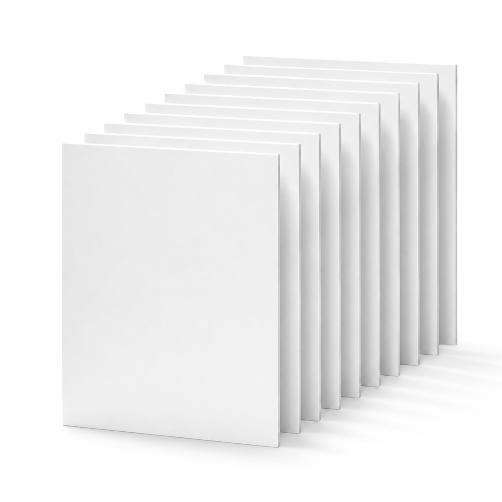 10-Pack Pre-Stretched Canvas Panels 24x18cm (9.4x7) – Thin 3mm Cotton Canvases, Ready for Oil & Acrylic Painting, Perfect (20pack 24cm*18cm)