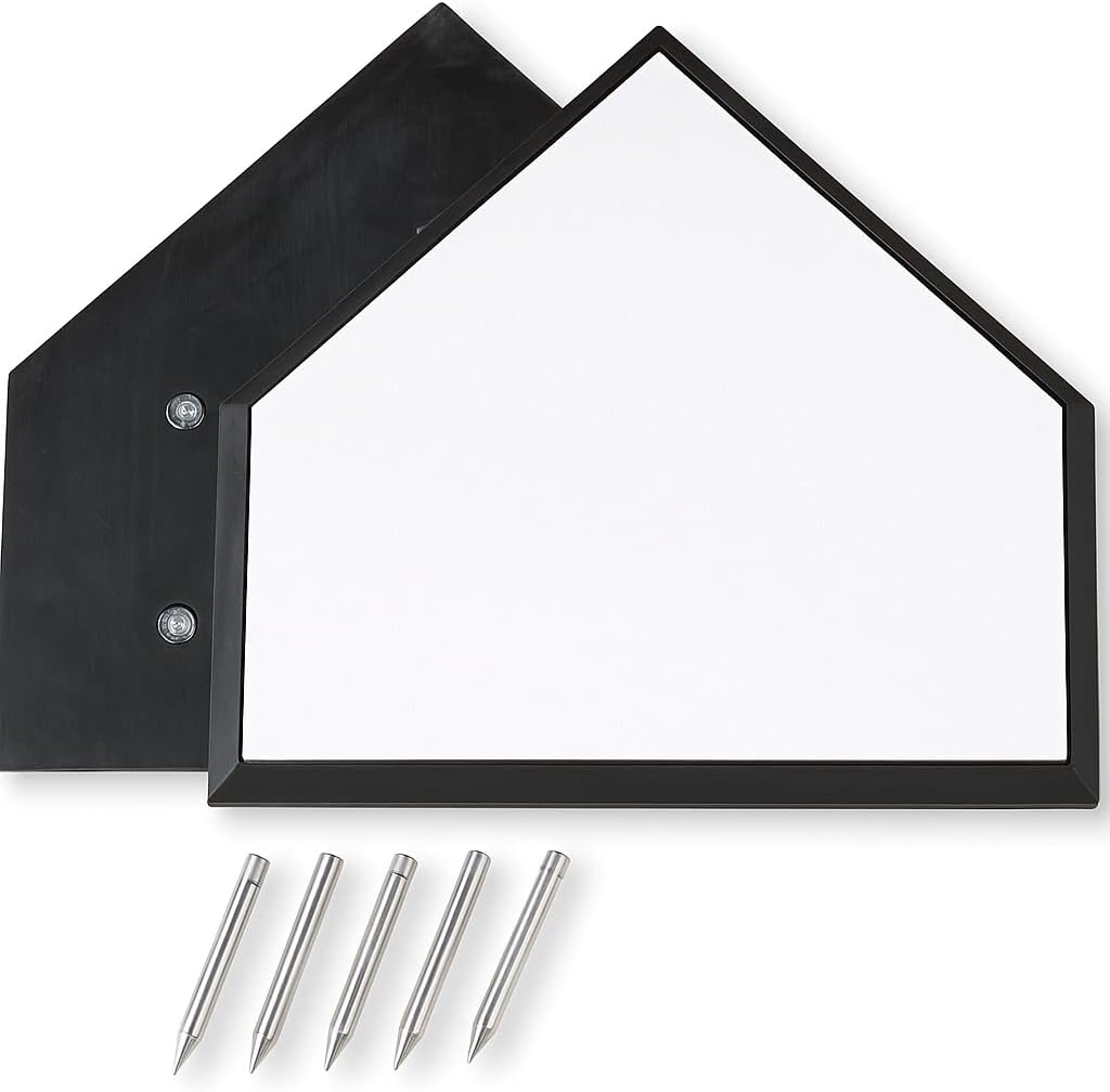 Markwort Sav-A-Leg Home Plate,White/Black