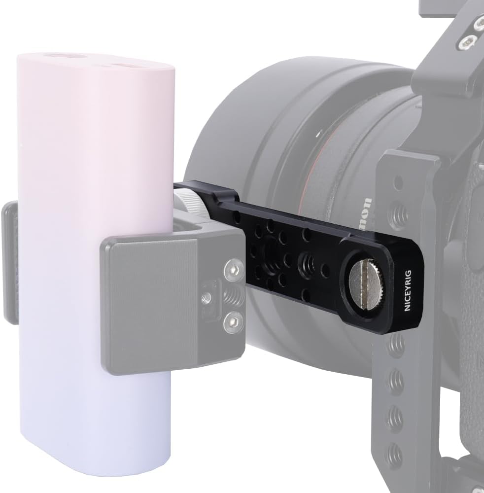 NICEYRIG Cheese Plate Cold Shoe Bar for ARRI Locating Hole, Camera Accessory Easy Expansion Bracket Applicable for Power Bank Clamp, Field Monitor Mount, Magic Arm, Microphone, LED - 609 - Image 5