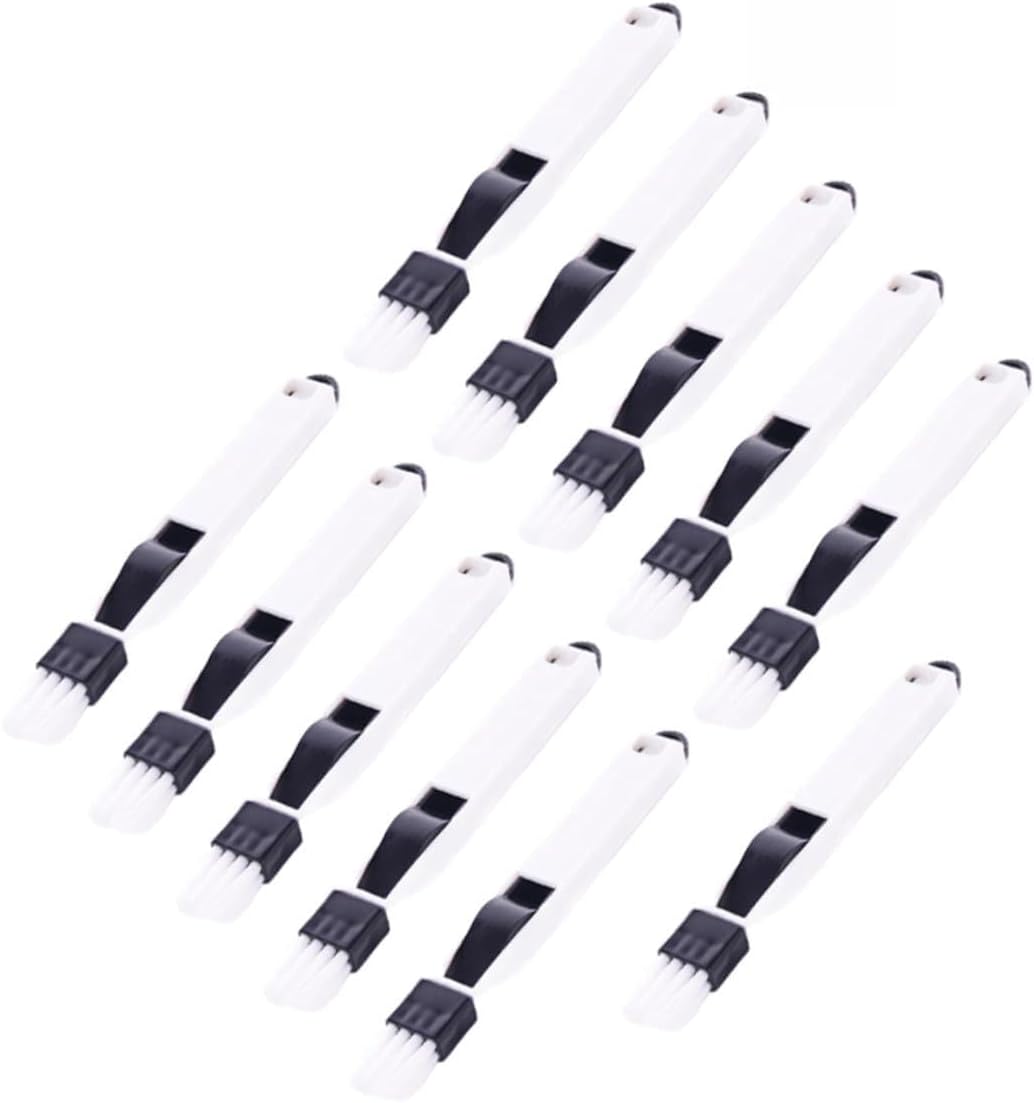 11pcs Keyboard Cleaning Brush and Dustpan Set, Small Window and Door Track Groove Brush, Detachable Multipurpose Dust Removal Tool for Home and Office Cleaning