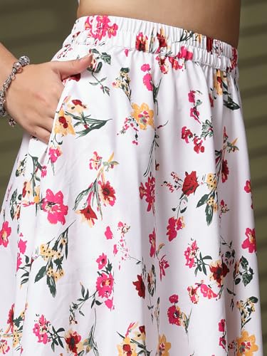 Image of OOMPH! Long Skirts for Women with Handkerchief Hem
