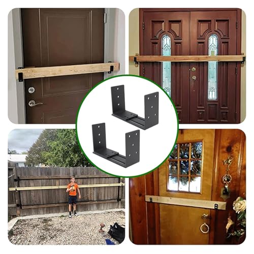 Tür Barrikade Halterungen, Einstellbare Tür Sicherheit Halterungen Heavy Duty Drop Open Bar Halter Halterung U Halterung Tür Barrikade Sicherheit Bar Halterung für Scheune Schuppen