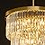 High Ceiling Chandelier Crystal Modern: 24" 5-Tiered Dimmable Staircase Chandeliers - Large Long Gold Hanging Pendant Light Fixture For Entryway Foyer Living Room - Round Flush Mount Ceilings Lights