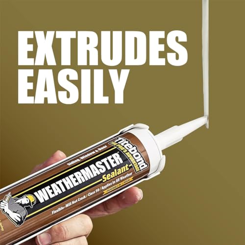 Titebond WeatherMaster Sealant, Clay – Polymer Exterior Caulk miniatura 6