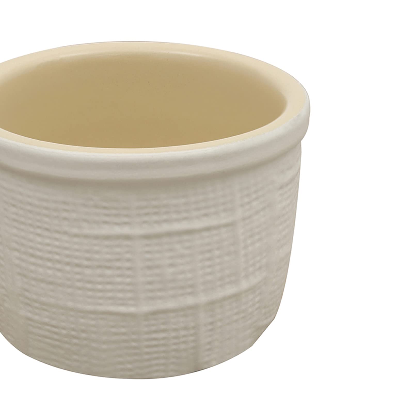 Ellementry Butter Up Ceramic Ramekin Bowl Set of 1, 200ml Souffle Dishes for Baking, Creme Brulee, Puddings, Cupcakes, Muffins, Custards & Dips, Oven, Microwave & Dishwasher Safe, Beige 4