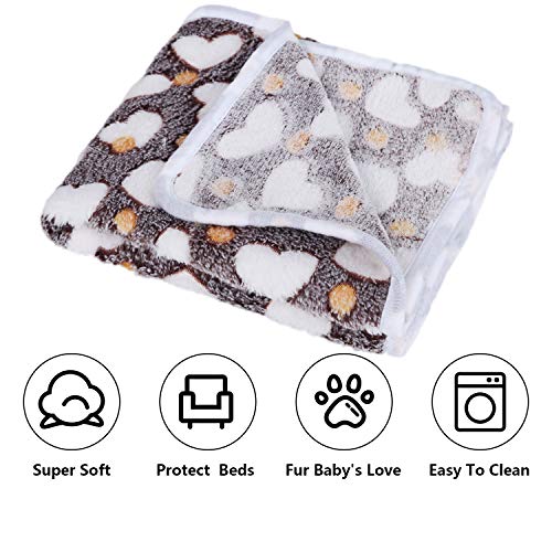 Petsvv 3 Pack Dog Blanket, Soft Puppy Blankets Fleece Flannel Throw Dog Blankets, Warm Pet Blankets for Cat & Small Dogs… - Image 4