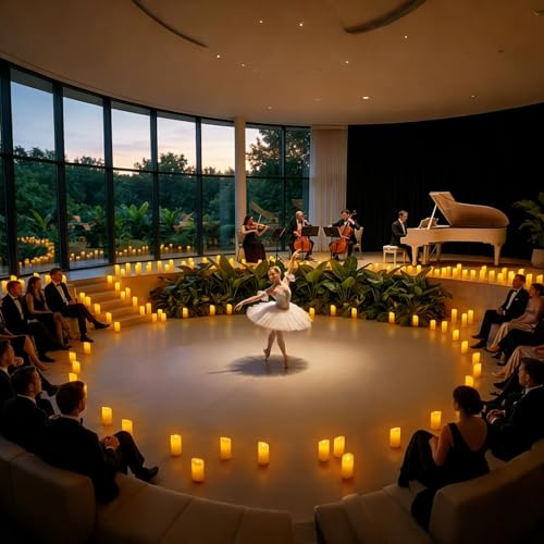 Image of Flameless Candles 4 inch 5 inch 6 inch Set of 6 Outdoor Indoor Pillars Battery Operated Flickering Candles Include 8-Key Remote Timer Function, Ivory Fake Plastic Candles for Wedding, Aniversary,Christmas Decor