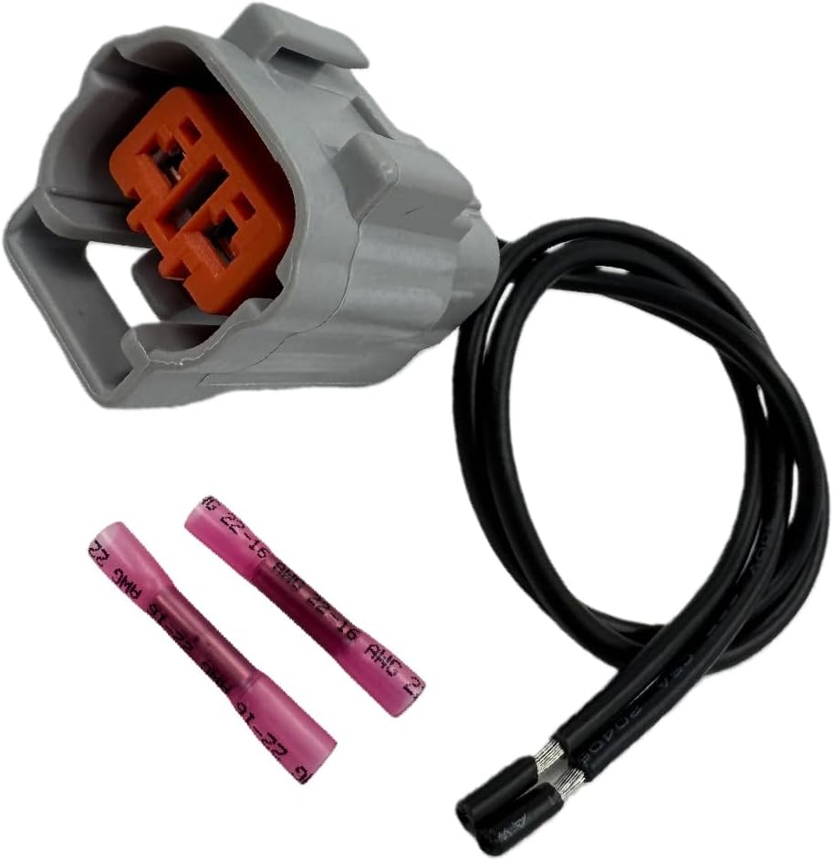 Fuel Shut Off Solenoid Connector Plug for Kubota | Fit for D905 D1005 V1305 V1505, Replaces 17208-60016, Replaces 17208-60015, Replaces 17208-60017, Replaces 17208-60010