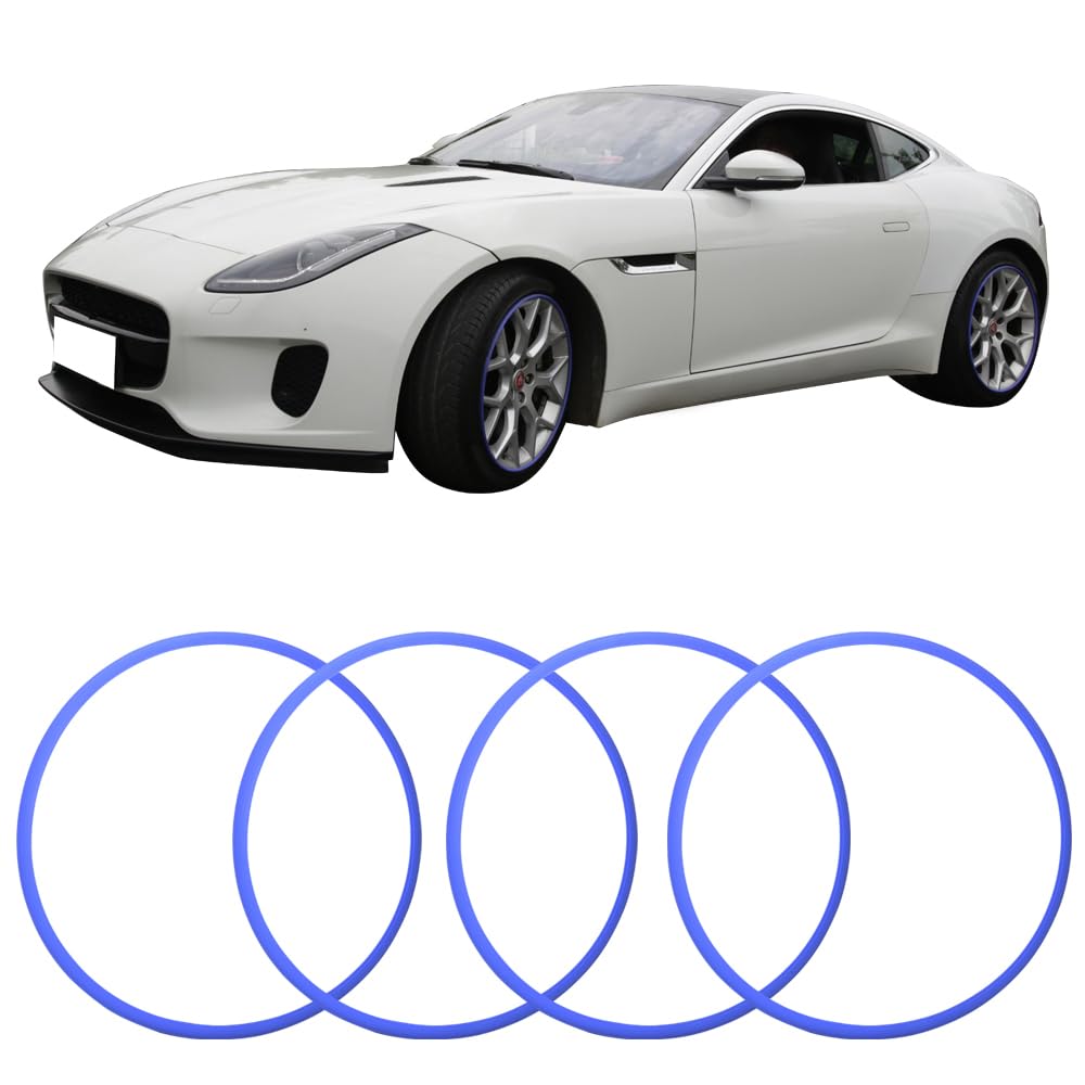 Heavy Duty Wheel Guard Rim Protecting Trim 17 inch Blue