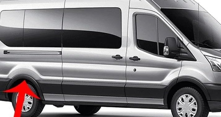 Protector de guardabarros trasero para Ford Transit 2015-2019 derecho, cubierta exterior 5