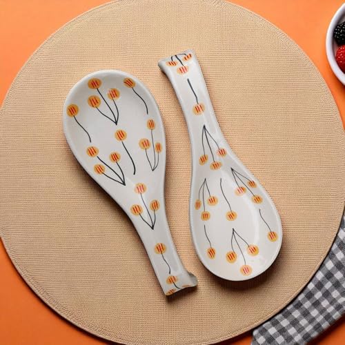 Image of Malaikah Ceramic Spoon Rest Balloon Pack of 2 for Home, Kitchen, Dining, Kitchen Decor & Gifting