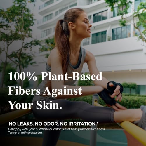 Image of Flawsome Ultra Soft Sanitary Pads| Plant Based, Biodegradable | 20 Pads - XL (320mm, Light-Medium Flow) | Rash-Free, Leak-Proof & Breathable | 100% Toxin-Free | Extra Absorbent with Disposal Pouch