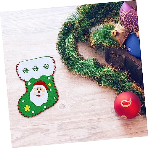 24 Ensembles bas de Noël à coudre chaussette DIY en feutrine Vaguelly