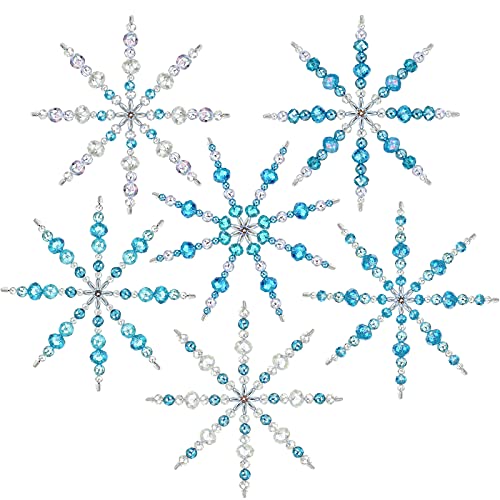 Naler 6 x Perlensterne Bastelset Schneeflocken Weihnachtsdeko zum...