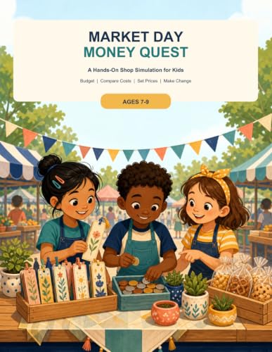 Market Day Money Quest: A Hands-On Shop Simulation for Kids Ages 7–9: Budget, Compare Costs, Set Prices, Make Change, Save, and Give image 2