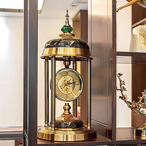 Reloj silencioso de mesa de lujo para decorar despachos sin molestos ruidos 7