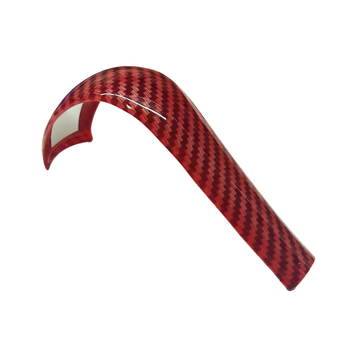 Oulesh Shift Knob Cover for BMW 1 Series 3 Series 5 Series X1 X3 X5 Z4 E90, Gear Shift Knob Protective Cover(Option B Carbon Fiber Pattern red)