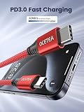 Ocetea USB C to USB C Charger Cable 60W, Type C Charger Cable Fast Charging Lead Compatible with iPhone 15/15 Pro/15 Pro Max, MacBook Pro, iPad Pro, Galaxy S23 S22 Ultra, Pixel [3M]