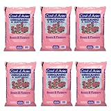 Coast of Maine Organic & Natural Planting Soil for Roses & Flowers - Premium Garden Soil w/Composted Manure, Sphagnum Peat Moss for Multi Use In Ground & Containers - Enhanced Drainage (20 Qt)