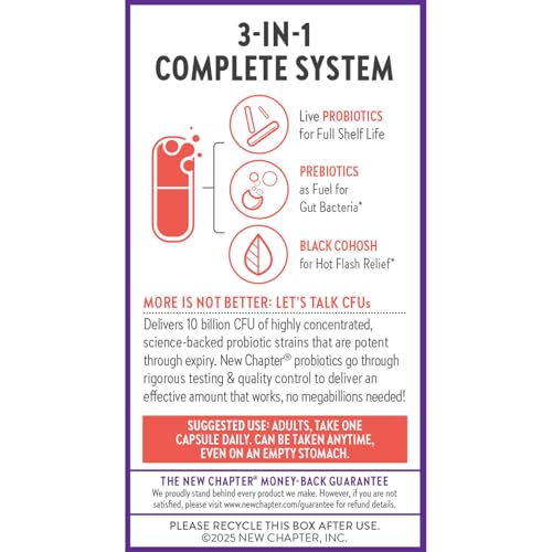 New Chapter All-Flora Probiotic Menopause Balance, 30 Count - image 7