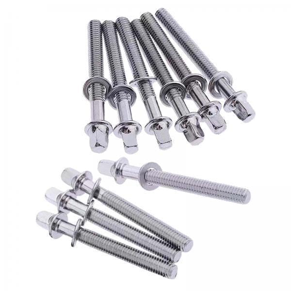 2 paquetes de 10 tornillos de tensión para batería, repuestos universales para partes de percusión y hardware de montaje (20 unidades en total) miniatura 1
