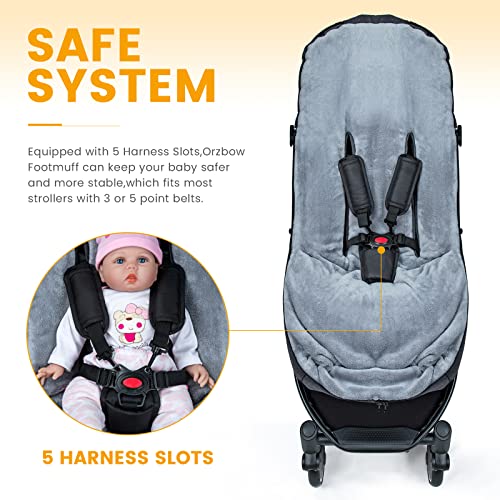 Orzbow A200407 Warm Bunting Bag Universal,Stroller Sleeping Bag Cold Weather,Waterproof Toddler Footmuff thumb #4