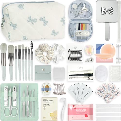 Bridal Emergency Kit for Wedding - 253+ Piece Wedding Essentials Survival Set for Team Bride 26 Tool Types Must Haves & Portable Travel Kit with Makeup Bag for Wedding Day
