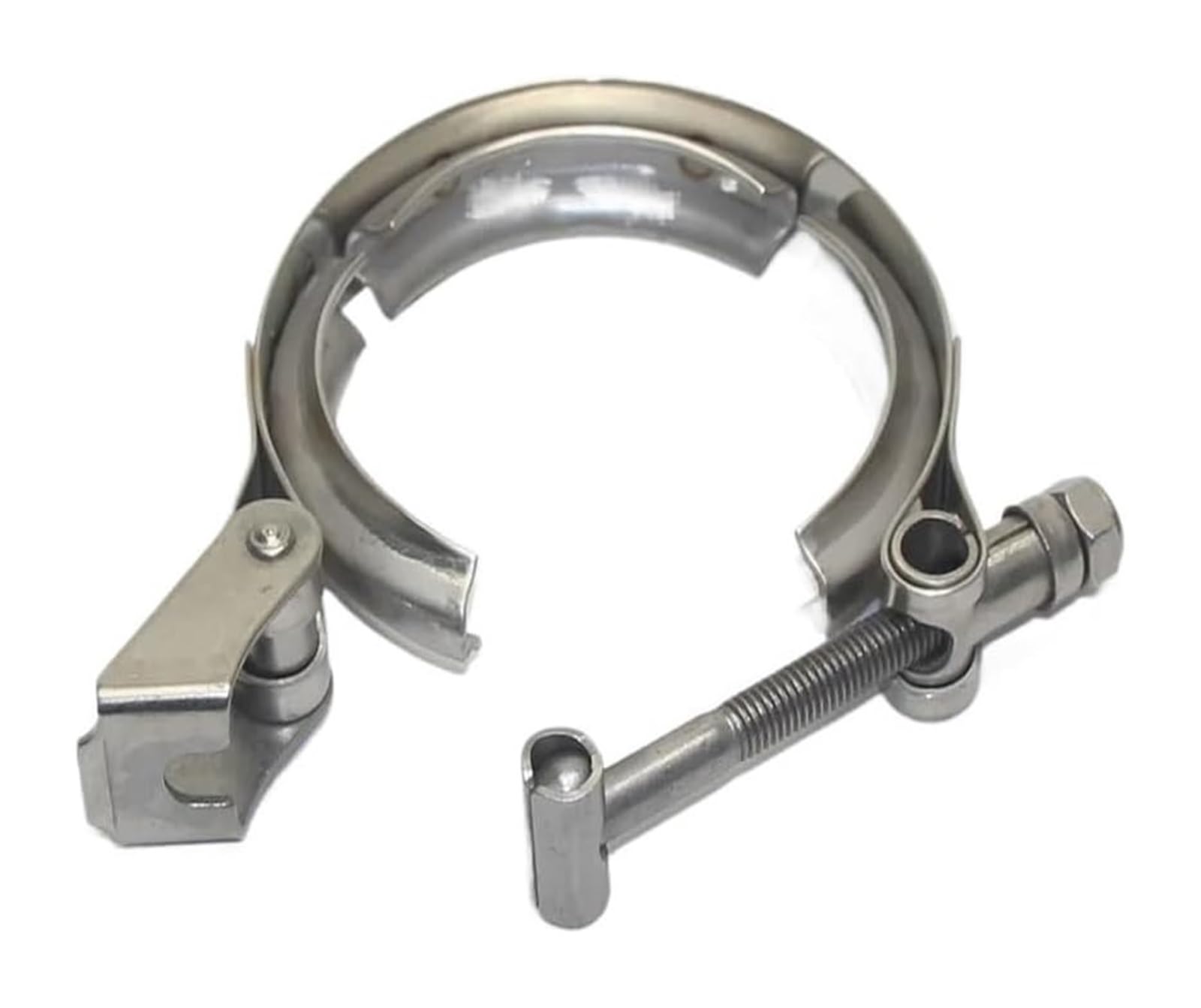 Abrazaderas para mangueras, Abrazadera De Banda En V Escape Universal Liberación Rápida Acero Inoxidable Varios Tamaños(3.75 inch)