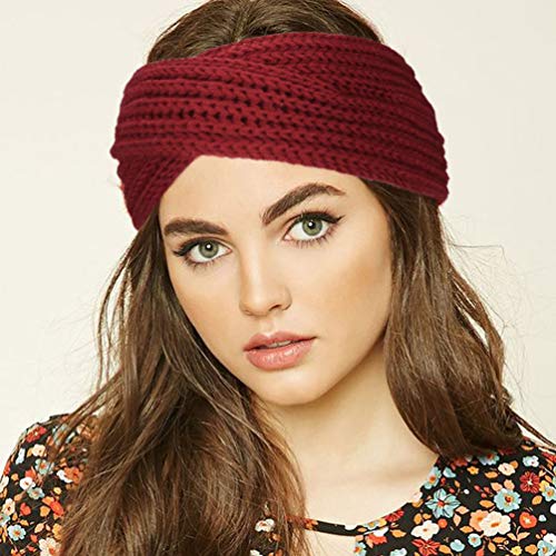 Dreshow Crochet Ear Warmer Headband Soft Knit Turban Stretch Headbands Warmer For Women Winter #TOP2
