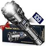 Relybo Rechargeable LED Flashlights High Lumens, 20000 Lumens Tactical Flashlights, Super Bright High Powered Flashlight 5 Modes & 12H Long Runtime for Emergencies, Camping, Dog Walking