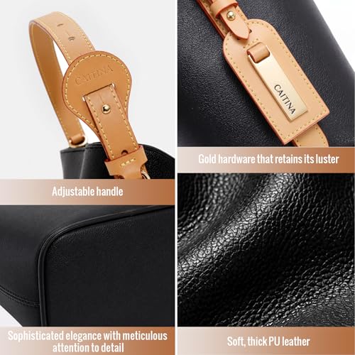 Bolso Tote para mujer de cuero vegano 4 vías miniatura 6