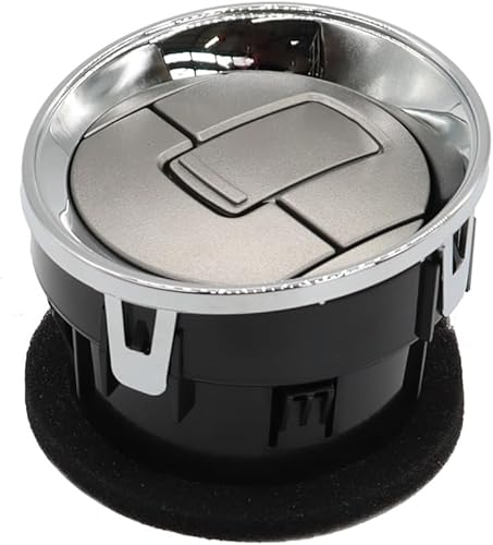 Miniatura 2 de Nakkaa Juego de 4 piezas de lumbrera delantera interior para salpicadero, calentador de CA, cromado, compatible con 2009-2014 150 9L3Z-19893-CA